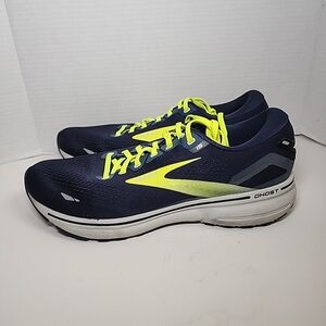 Brooks Ghost 15 Navy Blue Gray 1103931D429 Men's Size 11.5 Pre-loved